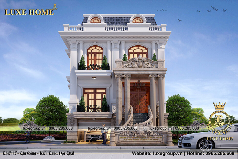 biệt thự tân cổ điển 3 tầng  – Luxe Home – BT 3183