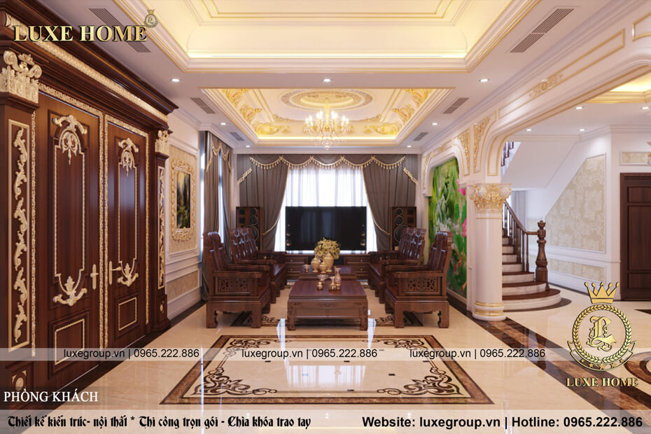 Thiết kế nội thất tân cổ điển Đẹp Tinh tế – NT 2135